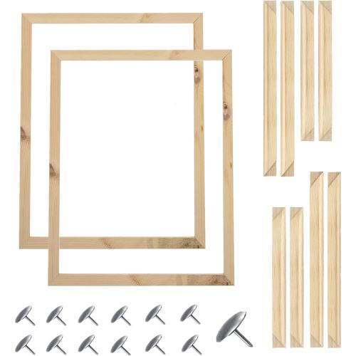 40X50 cm Wooden Frame DIY Picture Frames Art Suitable for Home Decor Painting Digital Diamond Drawing Paintings, Display Pictures 16x20 picture frames for wall (2PCS-40 * 50 CM)