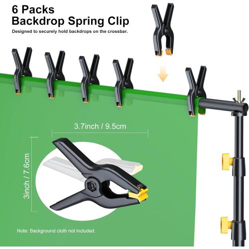 LINCO Lincostore Backdrop Stand for Parties Kit 10x7 ft Adjustable Back Drop Photography Studio Photo Background Support System with Clamps, Sand Bag, Carrying Bag 4172 4174 (10x7 ft)