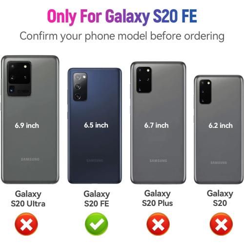 ADDIT S20 Fe Case, Phone Case for Samsung Galaxy S20 Fe Case,with Kickstand Ring,Adjustable Stand,Military Grade,Heavy Duty Protection,Shockproof,Anti-Fingerprint,Support Magnet Car Mount,Purple