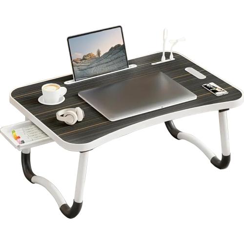 Foldable Laptop Table Portable Foldable Bed Table Lap Desk Tray Laptop Stand for Working Writing Drawing Eating