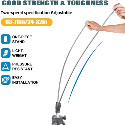 Size 24 x 63 x32x78 X Banner Stand Adjustable Fit Banner 24 x 63 to 32 x 78 Inch, Portable Travel Bag, Bigger, More Adaptable Advertising, Stores, Tradeshow, Restaurant, Event, Birthday & Party (1 PACK)