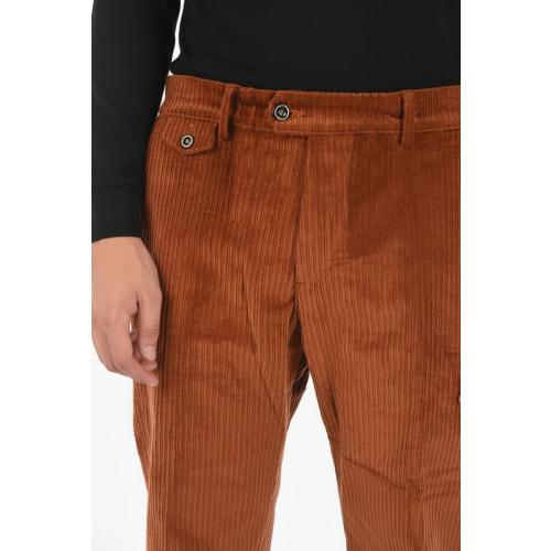 Lafaurie Corduroy Pants Men Relaxed Fit Zipper Pants for Men with Pockets Fall Winter Casual Straight Leg Trousers size 40