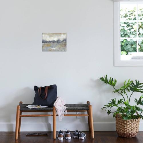 ART.COM Stretched Canvas Print Cool Grey Horizon II by Jennifer Goldberger, 16 x 12