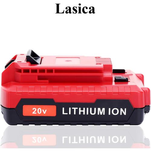 Lasica 2Pack Compatible with Porter Cable 3.0Ah 20V Battery, Replacement for Porter-Cable 20-Volt Battery PCC681L PCCK6118 PCCK647LB PCC685LP PCC682L PCC680L 20Volt MAX Cordless Tool Battery Packs (no test)