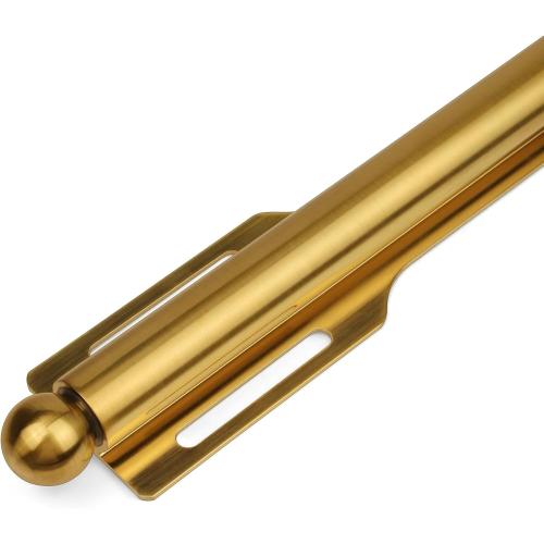 FIRJOY 12 Valet Rod for Closet Pull Out (2 Pack, Brushed Gold)