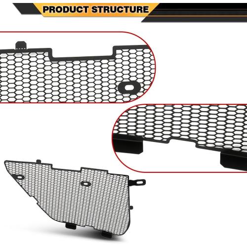 Front Grill Covers Radiator Guard Compatible with Chevy Corvette C8 2020-2024, Not Fit for Z06 Models, for Z51 Models