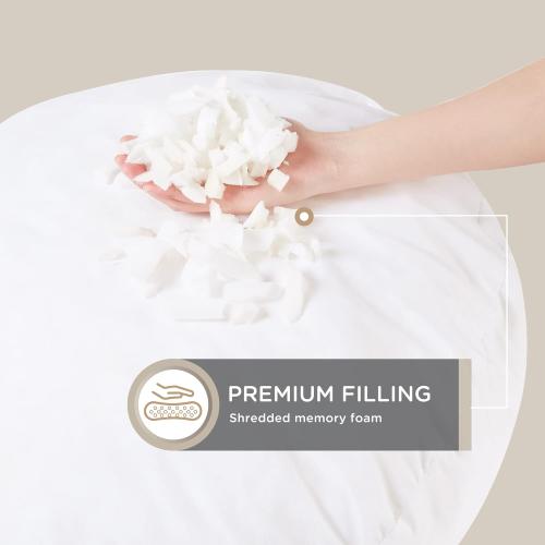 Codi Round Floor Pillow Insert, Large Thick Meditation Cushion, 32 Inch Circular Seating Cushions, Memory Foam Added, Advanced