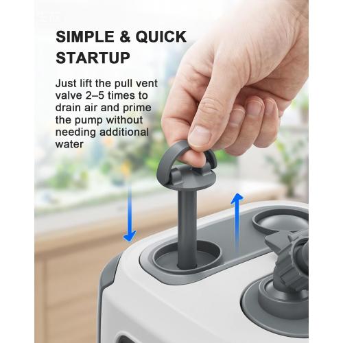 fishkeeper Self-Priming Quiet Canister Filters for Aquarium, 20W (1400L/H) | Mutil-stage Biochemical External Fish Tank Filter with 3-Way Flow Control, Easy Cleaning & Water Circulation for 5-45 Gallon