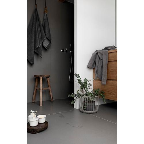 Zone Denmark Inu Basket - Stylish and Functional Storage for Kitchen, Bathroom, Children's Room, and Home Office - Powder-coated steel - 16 x 16.2 inches - Large - Taupe