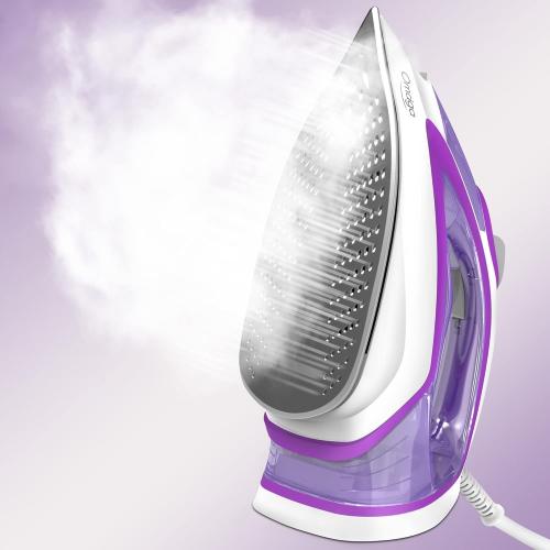 OMAIGA 1750W Steam Iron for Clothes, 450ml Large Water Tank, Self-Cleaning