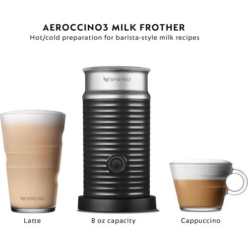 Nespresso Vertuo Pop  Deluxe by De'Longhi with Aeroccino, Silver