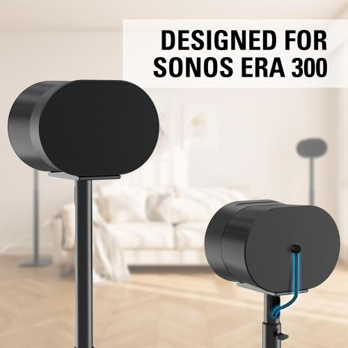 Mounting Dream Speaker Stands for Sonos Era 300, Height Adjustable Up to 42.4'', Set of 2 Surround Sound Speaker Stand with Cable Management for Sonos Era 300 Wireless Speaker,13.2 LBS Loading MD5416