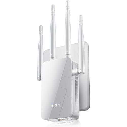 2026 WiFi Extender Signal Booster - up to 10000 sq.ft Coverage, Wireless Booster - Long Range Internet Repeater, WiFi Booster and Signal Amplifier w/Ethernet Port, 1-Tap Setup