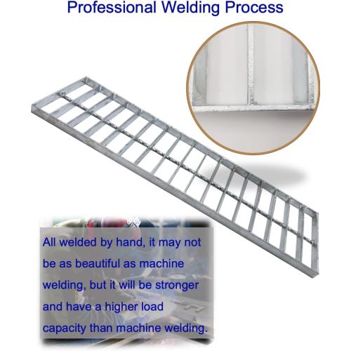 SILVER Galvanized Steel Drain Grate 20x5 for NDS 5” PRO Channel, 2 PC Outdoor Drain Cover, B Class Replacement Sewer Grate Durable Heavy Duty, Sliver Rectangle Drainage Grate for Driveway, Concrete