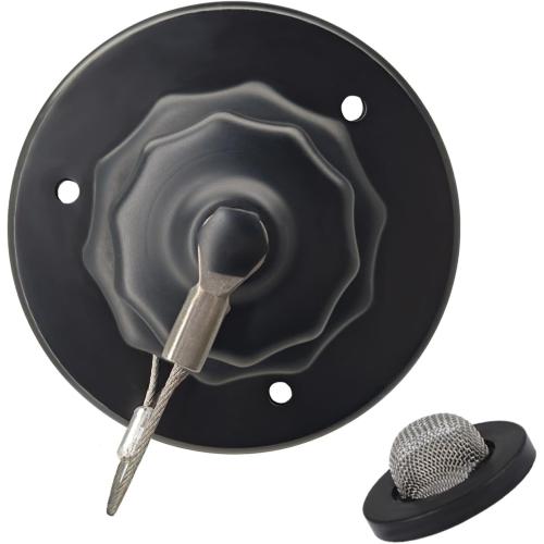 G-Sunny All Metal RV City Water Inlet with Check Valve, RV Water Inlet Replacement, RV Water Fill Inlet,RV Water Inlet Connection for for RV Camper Motorhome Trailer Marine (Matte Black)