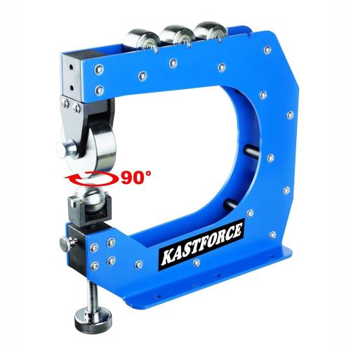 Blue KF5018 Professional Benchtop English Wheel 12 305mm Throat Dept Form up to 16 Ga 1.5mm Mild Steel 5 Dies with HRC35