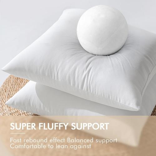 MIULEE Pack of 4 12x20 Inch Outdoor Pillow Inserts Waterproof Decorative Throw Pillow Insert, Rectangle Lumbar Garden Pillow Form for Patio Sofa Couch