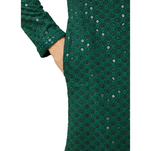 Size M..Mens Kurta Embroidered cotton Kurta Pajama Set, Large, Indian Style