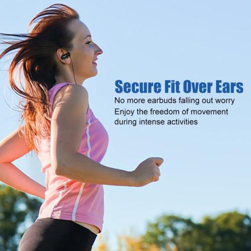 Joysico Wired Over Ear Earbuds Headphones with Mic and Volume Control Black