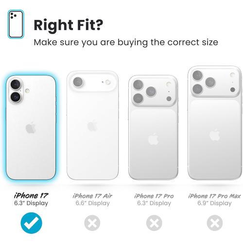 Speck Presidio LUX for iPhone 17 Case, MagSafe-Compatible, Slim Protective Case, Glitter/Gold Metallic