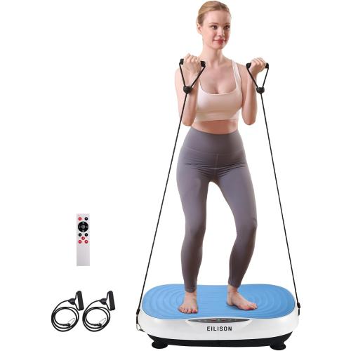 EILISON Glory Vibration Plate Exercise Machine - Lymphatic Drainage Whole Body Workout Vibration Platform, 99 Adjustable Speeds Power Shaping , Weight Loss Weight Loss, 350 lbs Capacity
