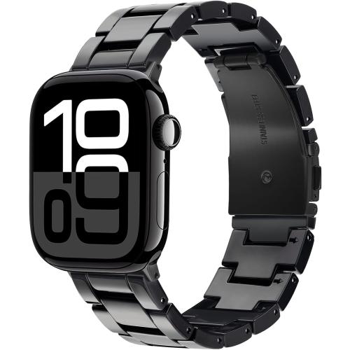 V.R.HOPE Resin Apple Watch Band for Women, Featherlight, Black