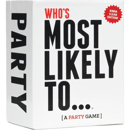 DSS Games Who's Most Likely to...Kinda Clean Family Edition [A Party Game | Great for Adults & Teens | Game Nights & Big Groups]