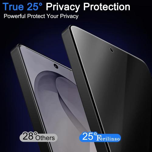 Ferilinso 3 Pack Privacy Screen Protector for Samsung Galaxy S26 Ultra