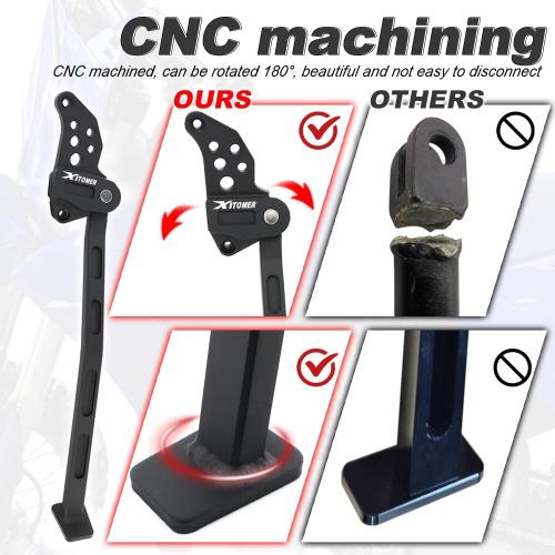 Xitomer Kickstand Compatible with YZ250 2005-2024, YZ125 2005-2022 Dirt Bike Side Stand Motorcycle Foot Side Support Aluminium