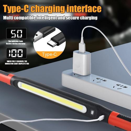 Rechargeable Magnetic Work Light Bar LED， Outdoors/Home Light Accessory Bar, Under Hood Mechanic Light for Mechanic/Car Repairing/Garage/Emergency