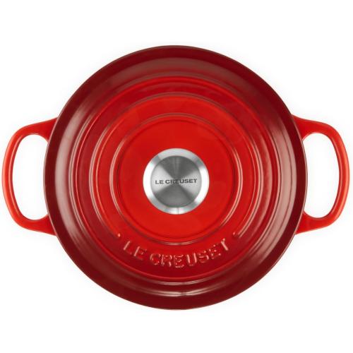 Le Creuset Enameled Cast Iron Signature Round Dutch Oven, 2 qt., Cerise