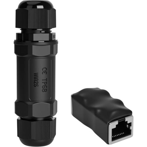 Starlink Ethernet Adapter Kit: IP68 Waterproof and Lightning Protection RJ45 Coupler for Starlink Mini Network LAN Cable Extender - Suitable for Repair and Extend Network Cables (PoE not Supported)