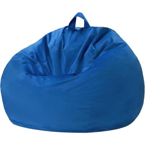 Homguava Bean Bag Chair: Bean Bags with Memory Foam Filled,Comfy Beanbag Chairs Round Bean Bag Sofa with Dutch Velvet Cover-2FT-28 x28 x22,Blue