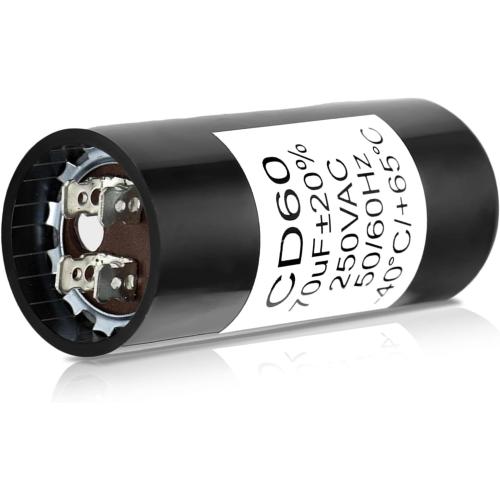 19988A Start Capacitor Compatible wit Genie 1/2HP Openers – 70 MFD 220V Garage Door Opener Starting Capacitor Replacement (Compatible with Genie 19988 & X-19988-A, Not for Running Capacitors, 60Hz AC)