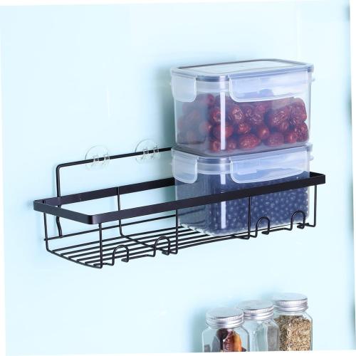 LIFKOME 3pcs Wall Mount Shower Organizer Shelf with Hooks Punch Bathroom Storage Rack for Toiletries Heavy-Duty Construction Easy Installation Suitable for Shower Room and Kitchen