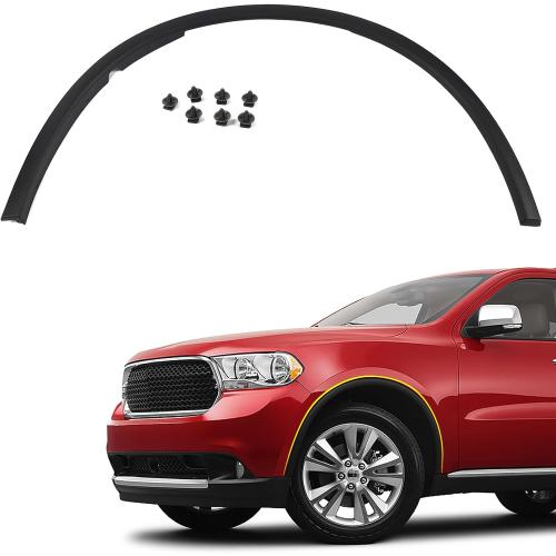 FIONE Front Wheel Arch Fender Cover Trim Moulding Molding Compatible with Dodge Durango 2011-2018 Left Driver Side Fender Flares LH 57010621AD CH1290112