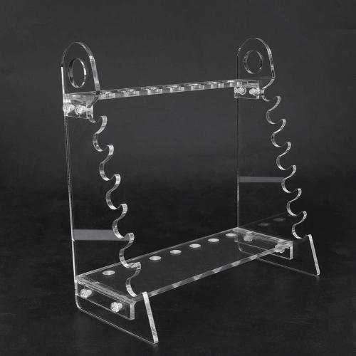 Laboratory Pipette Support Stand, Organic Glass Pipettor Bracket Holder Rack for Scientific Lab Storage