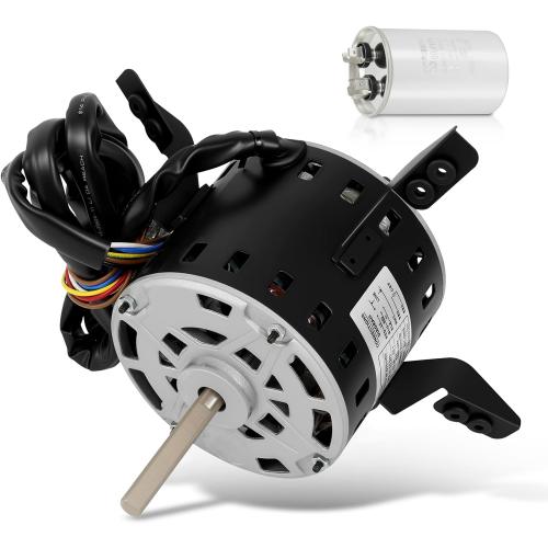 Blower Motor Furnace with Capacitor 5KCP39LGV569BS 1/2HP 115V Compatible with Carrier, fit for Bryant Payne HC43TE113 AC Conditioner Motor (7.9A 48 Frame 60Hz 1075RPM 3Speed CW/CCW)