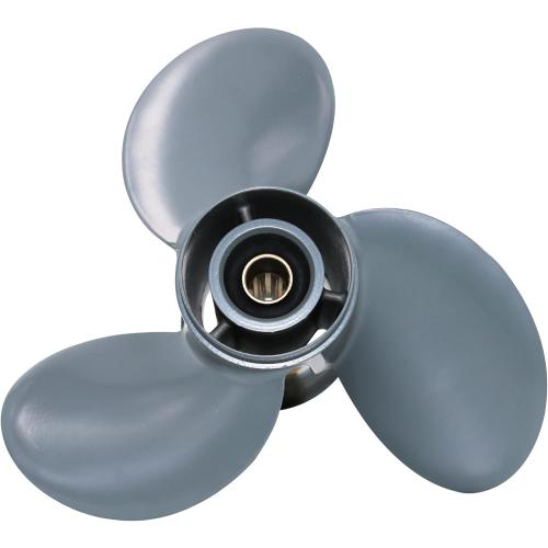 CAPTAIN Outboard Propeller fit Honda/Yamaha 8HP 9.9HP 15HP 20HP, 8 Spline Tooth Boat Propellers, RH, 3 Blades / 4 Blades OEM Prop
