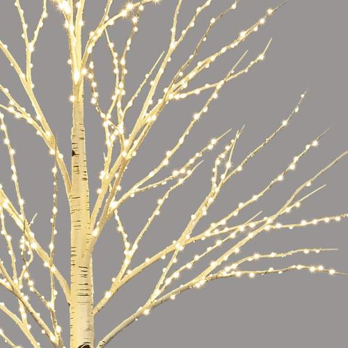 LITBLOOM Lighted Twig Birch Tree with Fairy Lights 6FT 330 LED for Indoor Outdoor Home and Christmas Holiday Decoration