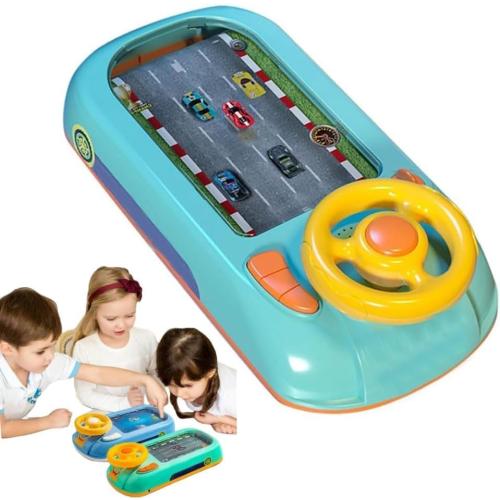 Car Racing Adventure Toy with Steering Wheel, Racing Adventure Car Steering Wheel Driving Games for Age 3  Year Old with Musical for Boys and Girls Xmas Birthday Gift