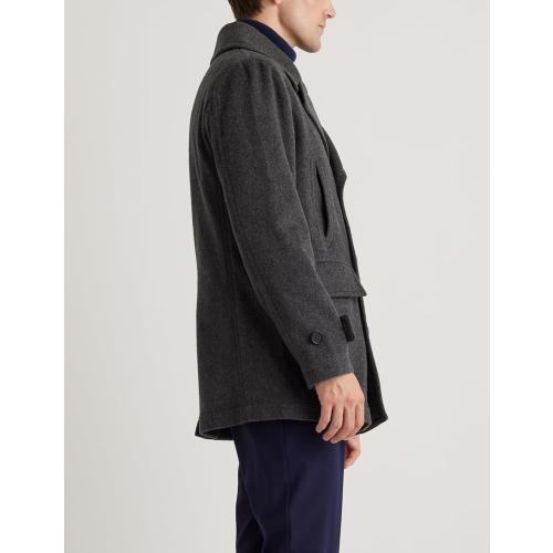 SIZE M Mens Casual Double Breasted Wool Trench Coat Peacoat Winter Jackets