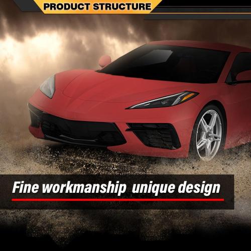 Front Grill Covers Radiator Guard Compatible with Chevy Corvette C8 2020-2024, Not Fit for Z06 Models, for Z51 Models
