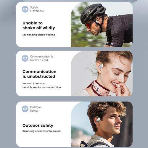 Bone Conduction Headphones,Open Ear Headphones Wireless Bluetooth 5.4 HIFI Sound Quality Sports Over Ear Earbuds with Earhooks, Built-in Mic, Crystal-Clear Calls for Running Workout Cycling Driving