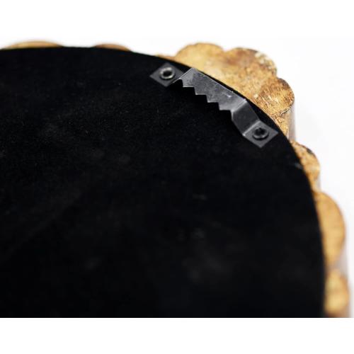 OIGUMR Oval Small Wall Mirror Mirror Vintage Hanging Mirrors for Bedroom Living-Room Dresser Decor (Gold, Frame Size：12 x 8.3 inch)