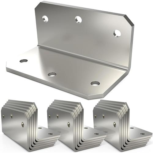 4x2x2 L Bracket Corner Brace(15PCS), 4 Inch Galvanized