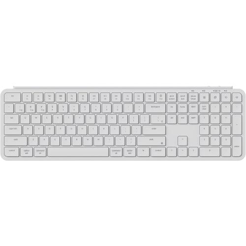 Keychron B6 Pro Full-Size Ultra-Slim Wireless ZMK Custom Keyboard, Triple-Mode 2.4 G/Bluetooth 5.2/Wired Programmable, Lightweight Quiet Key with Numeric Keypad for Mac/Windows, Ivory White