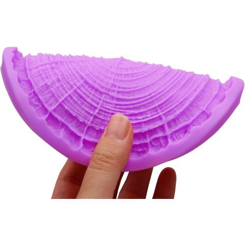 Wood Grain Tree Bark Silicone Mold Tree Bark Texture Fondant Impression Mat | 2-Piece Tree Stumps Fondant Molds for Cake Decoration Chocolate Cupcake Topper Sugar Craft Candy Polymer Clay Gum Paste