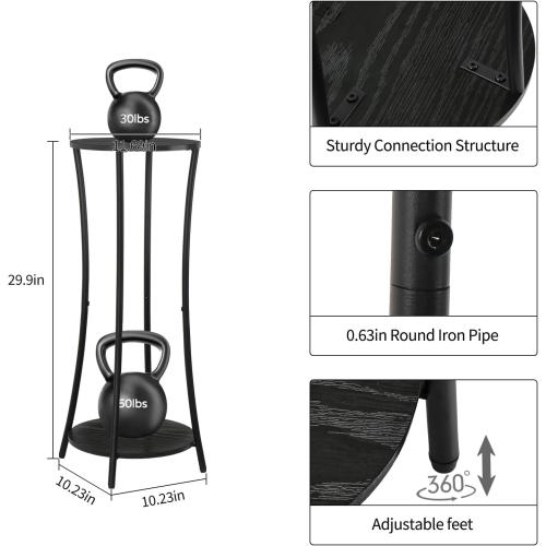 YINMIT Plant Stand Indoor,Round Potted Holder Rack,Flower Pot Stand Shelf,Round Supports Rack,Corner Plant Shelf for Balcony Garden Patio Living Room,Black