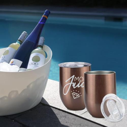 2 Pack 12oz Wine Tumbler Replacement Lids,Spill Proof Covers